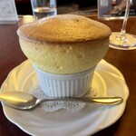 六盛　スフレ・カフェコーナー茶庭 - バニラスフレセット ¥1540