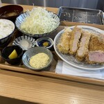とんかつ 黒田 - ミックスフライ定食上