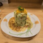 カジュアルフレンチBar 7FUKU - アボカドと貝柱のタルタル