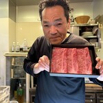 惣助 - ゴルフ3位の賞品肉