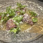 トラットリア ティンブロ - 和牛のカルパッチョ