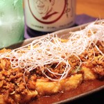 居・食・酒 ちんまーやー - 揚げ豆富のアグーピリ辛麻婆