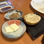 よし庵 - イカの塩辛とじゃがバター