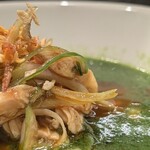 七席中華 コバコ - ネギもシャキシャキ部分もあり美味しい