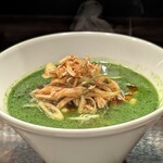 七席中華 コバコ - なんという綺麗さ   ニラをミキサーにかけて円やかに