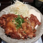 地鶏と焼酎 とりちゅう   - ・「名物！鶏漬け南蛮定食ダブル(¥850)」のアップ。