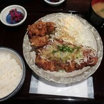地鶏と焼酎 とりちゅう   - ・「若鶏の梅塩だれ定食(¥800)」