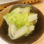 もつ鍋　とみ～ - 塩レタスもつ鍋