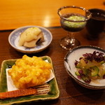 銀座おかもと - 3.前菜4種 2014.8.x