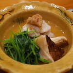 銀座おかもと - 9.淡路島産鱧 韓国産松茸 煮浸し 2014.8.x