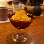 銀座おかもと - 11.ヨーグルトのシャーベット マンゴーソース 2014.8.x