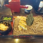 そば茶屋 吹上庵 - 料理写真:天ぷら板そば（大盛り）