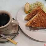 喫茶 やなぎ - モーニングＢ　(ドリンク代)＋150円(税込)