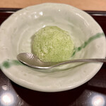 鮨 福原 - 青紫蘇葉のシャーベット