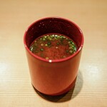 東麻布 天本 - 魚出汁の味噌汁