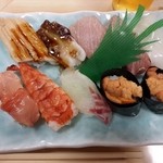 Futaba Sushi - お任せにぎり10貫グレードアップして2500円