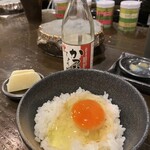 串かつ処 喜恵 - たまごかけご飯 500円