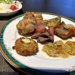 All Day Dining shizuku - やはり、こってりしたのばかりをお皿に取っちゃう笑