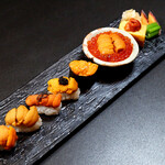 鮨 うに虎 - 厳選うに6種食べ比べ