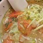 バジル風味の塩ラーメン
