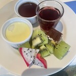 六丁目農園 - ずんだプリンとゼリー、フルーツ