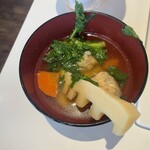 六丁目農園 - 筍と菜の花の鶏団子鍋