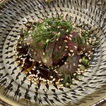 与一 - 鯵りゅうきゅう(丼ではなく、つまみで)