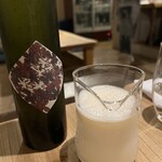 日本酒餐昧うつつよ - お店のどぶろく二種目。民宿遠野のどぶろくです。うつつよさんはそこで学んだわけですね。