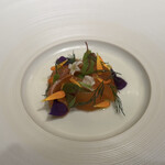 レストランエール - 静岡/桜鱒　グリンピース、新玉葱、バイマックルオイル