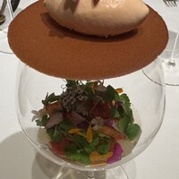 レストランエール - エール　ズワイガニ、鱒子、芹、桜エビ、グレープフルーツ、トマトアイス