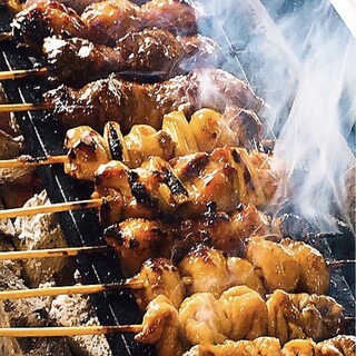 厳選地鶏を堪能！炭火焼き鳥の贅沢食べ放題プラン