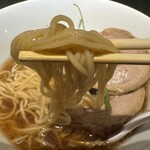 麦処 八と丁 - 細ストレート麺箸あげ