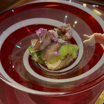 徳うち山 - 相方の八寸も器が違って美しい