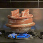 徳うち山 - 美濃焼の土鍋で炊いてもらうご飯も最高