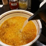 こってりらーめん 誉 - スープ割
