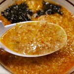 こってりらーめん 誉 - つけ汁赤