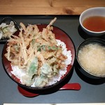 遊食三昧 一息 - かき揚げ丼 \650