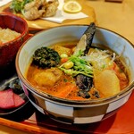 スープカレー奥芝商店 - ばっちゃんカリー、牡蠣天ぷら