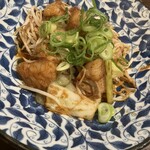 お好み焼き 義 - ホルモン味噌