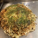 お好み焼き 義 - そば肉玉