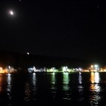 民宿 栄丸 - 夜の天売港で
