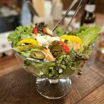 SARU BACON - ドイツインビスサラダ　858円　こちらもボリューム満点