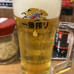 町田商店 武蔵小杉店 - 生ビールの注ぎ方は、改善の余地あり