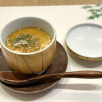 万彩 - うすい豆の茶碗蒸し