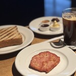 小川珈琲 - モーニングの炭焼きトースト