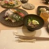 北新地平八 - ホタルイカと刺身盛り