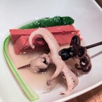 串かつ男 男おでん - 近江こんにゃく、イイダコ