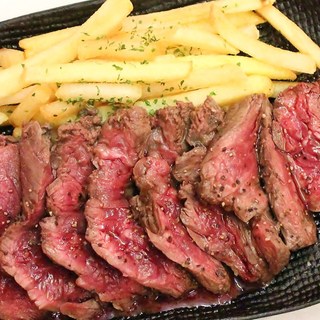 Very popular rare skirt Steak!