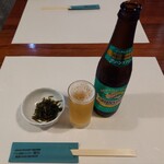 カフェ＆鉄板レストラン 藤川 - 先ずはGREEN'S FREEで１人乾杯