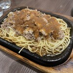 グルメ風月 - メガ盛り‼︎ビーフバター焼きLLセット¥1,690+パスタ増量¥100
